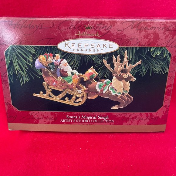 Santa's Magical Sleigh Hallmark Ornament - Picture 6 of 9